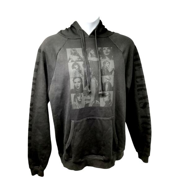 Taylor Swift The Eras Tour Music Gray Graphic Pullover Hoodie Sweatshirt Medium - Picture 1 of 7